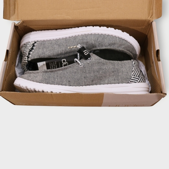 NWT! Hey Dude Wendy Chambray Woven Onyx Size US 9 New With Box - Picture 5 of 8